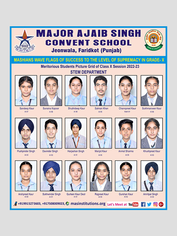 major ajaib singh convent school